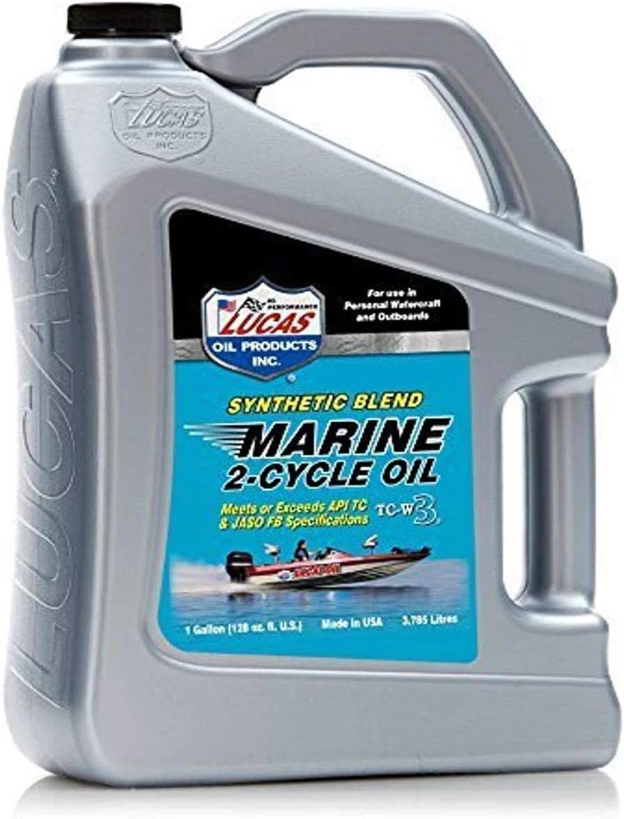 Lucas Oil 10861 Synthetic Blend TC-W3 2-Cycle Marine Oil - 1 Gallon - Image 2