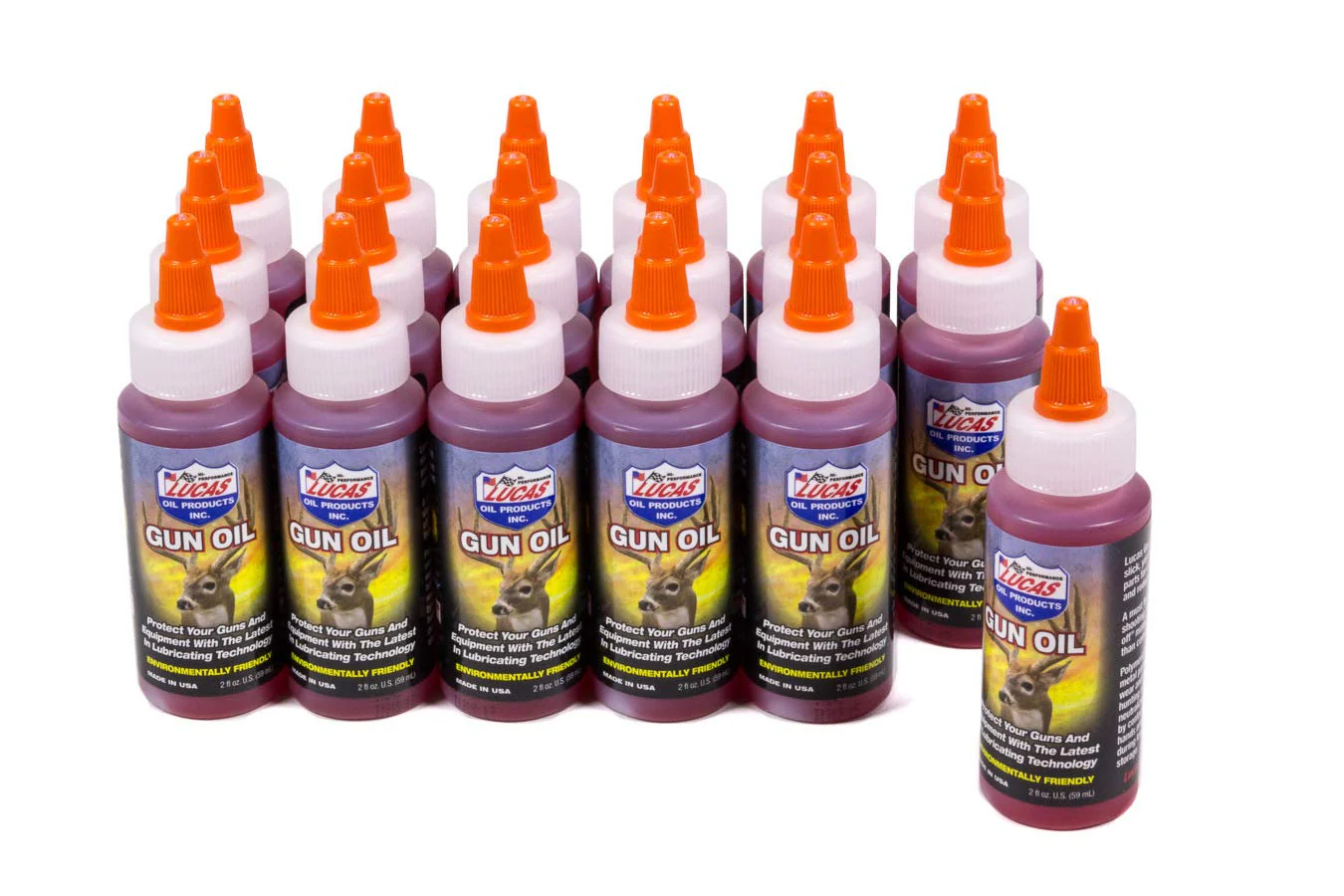 Lucas Oil 10006-18PK Gun Oil Case, 1 oz (Pack of 18)