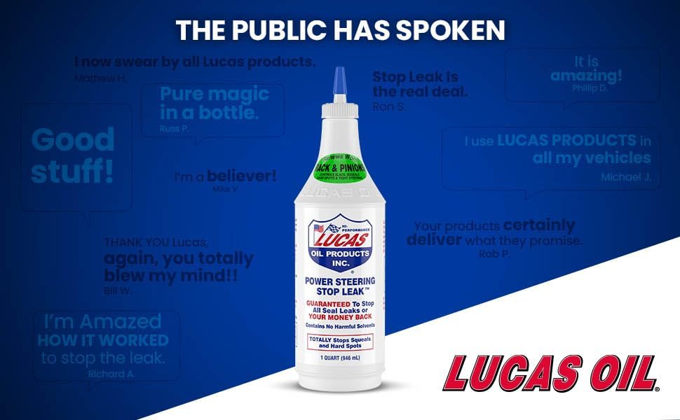 Lucas Oil 10011 Power Steering Stop Leak, 1 Quart (Pack of 12) - Image 4