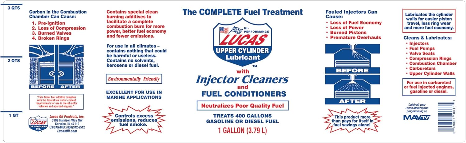 Lucas Oil 10013 Fuel Treatment - 1 Gallon (Pack of 4) 1 Gallon 4 - Image 4