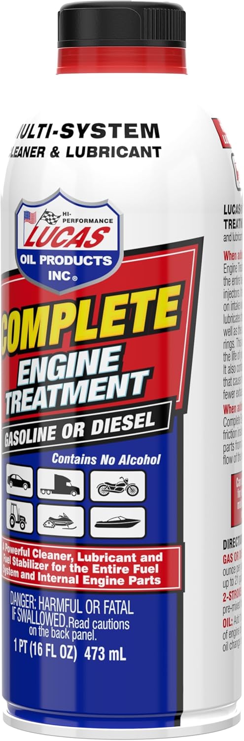 Lucas Oil 10016 Complete Engine Treatment, 16 Ounce (Pack of 12) - Image 2