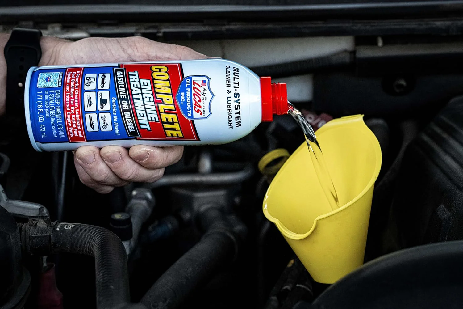 Lucas Oil 10016 Complete Engine Treatment, 16 Ounce (Pack of 12) - Image 3