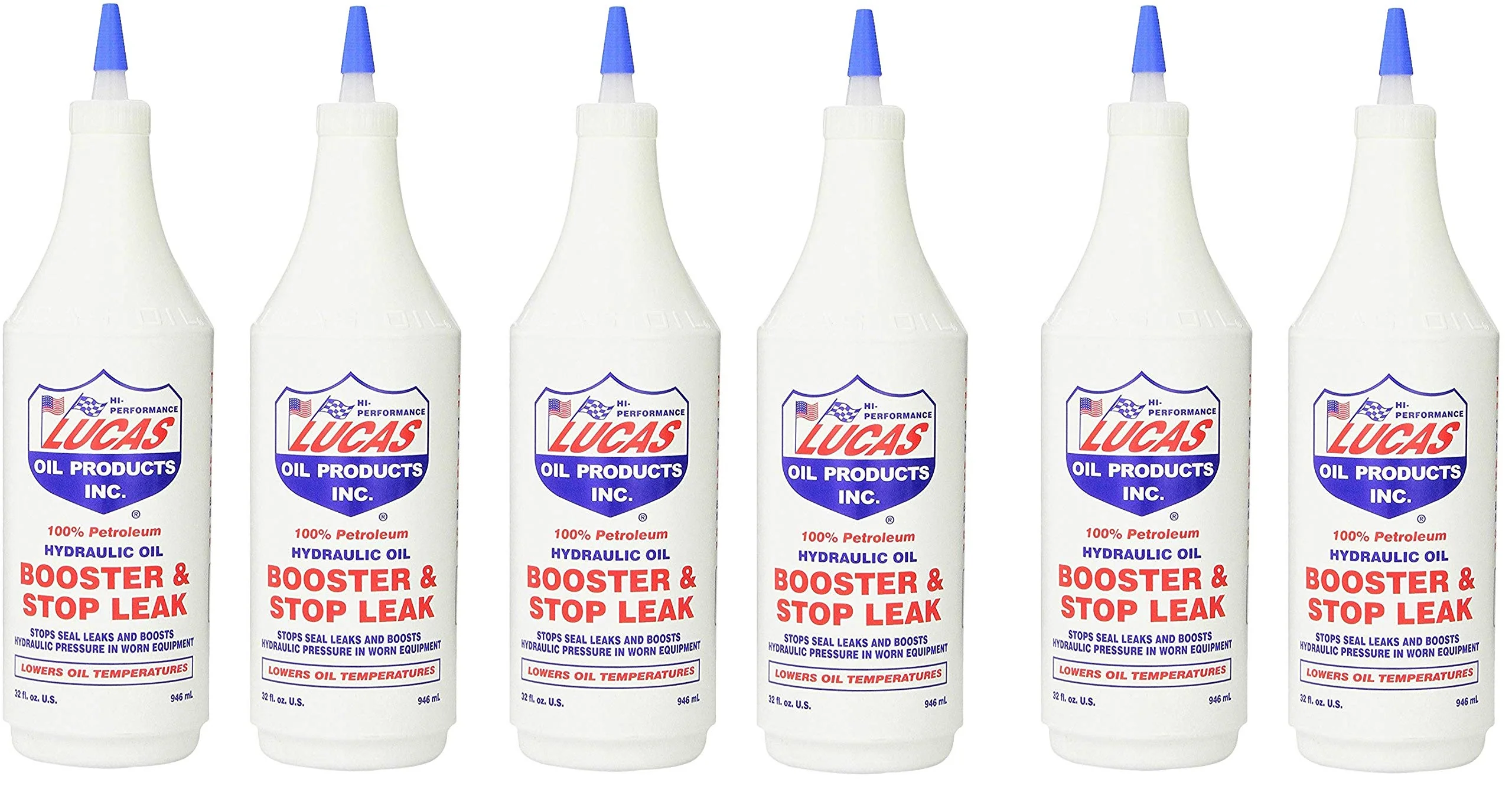 Lucas Oil 10019 Hydraulic Oil Booster and Stop Leak - 32 oz. (32 Ounce (Pack of 6))