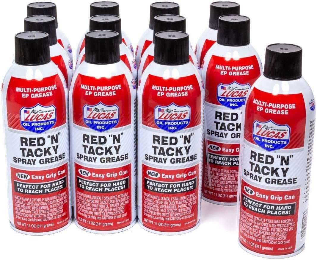 Lucas Oil 10025 Red N Tacky Aerosol Spray, 11 Ounce (Pack of 4) - Image 3