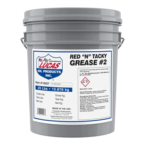 Lucas Oil 10027-Pk1 Red 'N' Tacky Grease 35 Lb