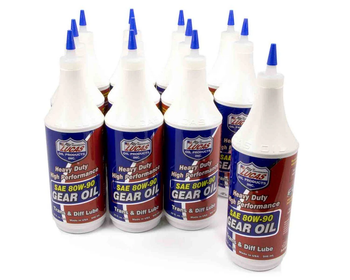 Lucas Oil 10043-12 Heavy Duty 80W-90 Gear Oil (Pack of 12)