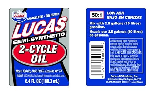 Lucas Oil 10059 Semi-Synthetic 2-Cycle Motor Oil - 6.4 Ounce - Image 2