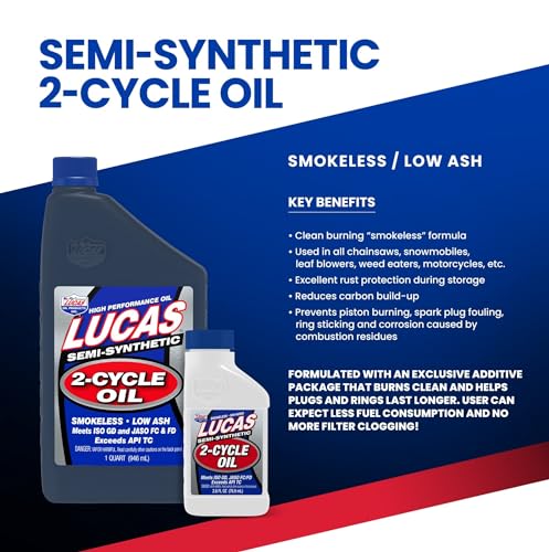 Lucas Oil 10059 Semi-Synthetic 2-Cycle Motor Oil - 6.4 Ounce - Image 3