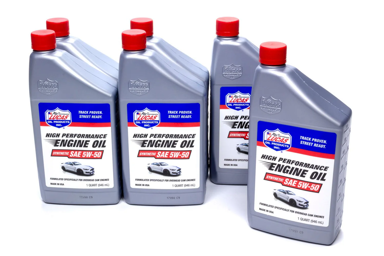 Lucas Oil 10101 Synthetic SAE 5w50 Oil Case, 1 Quart (Pack of 6)