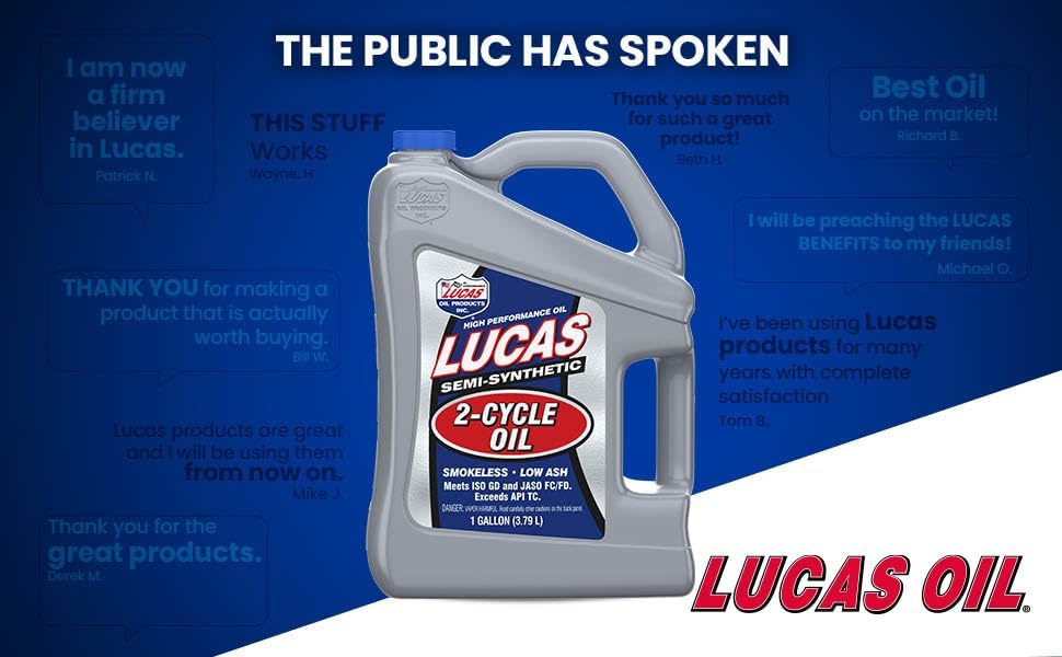 Lucas Oil 10115 Semi-Synthetic 2-Cycle Oil - 1 Gallon Jug - Image 5