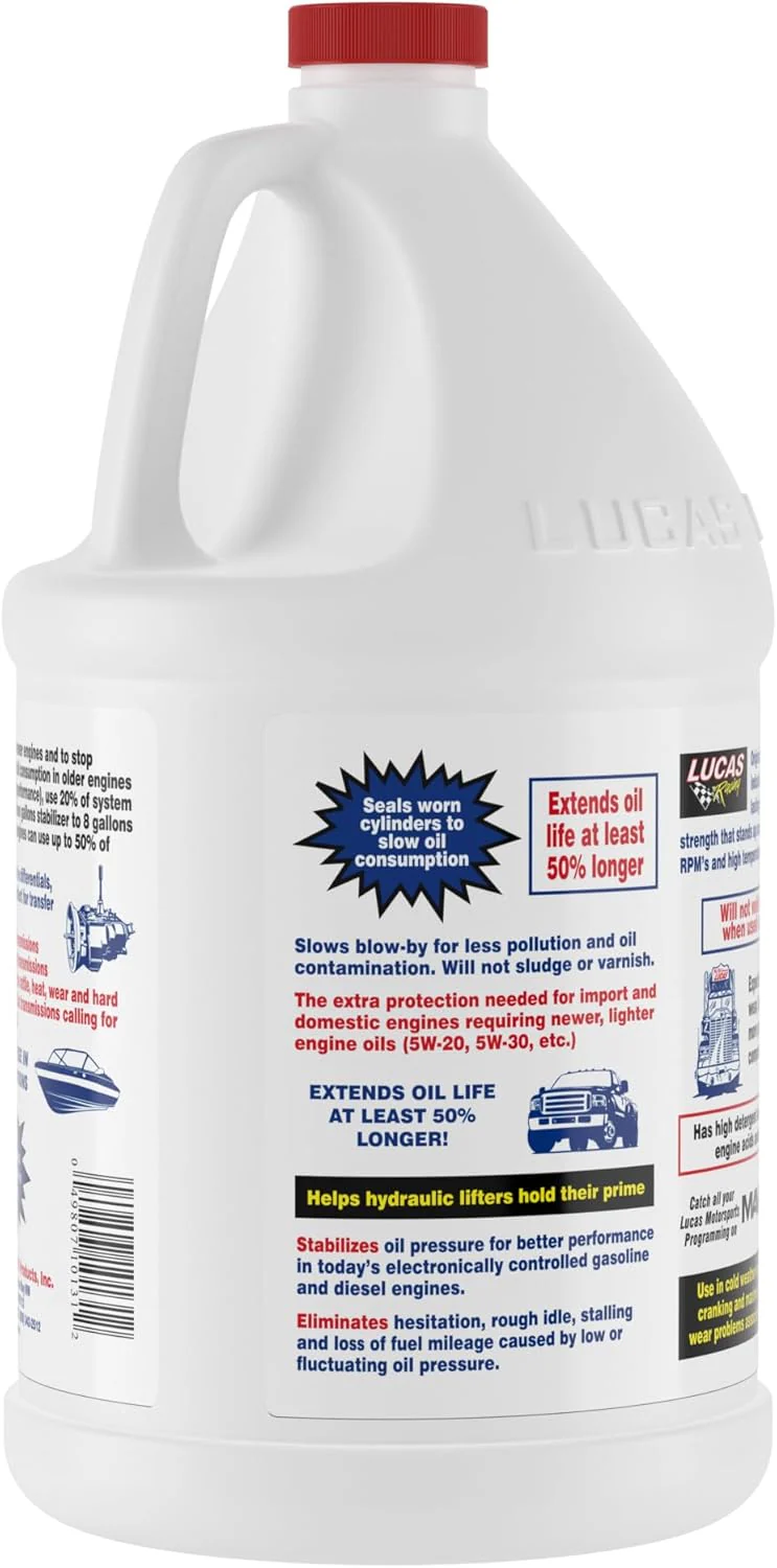 Lucas Oil 10131 Pure Synthetic Oil Stabilizer, 1 Gallon - Image 2