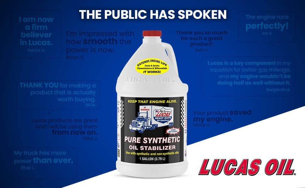 Lucas Oil 10131 Pure Synthetic Oil Stabilizer, 1 Gallon - Image 5