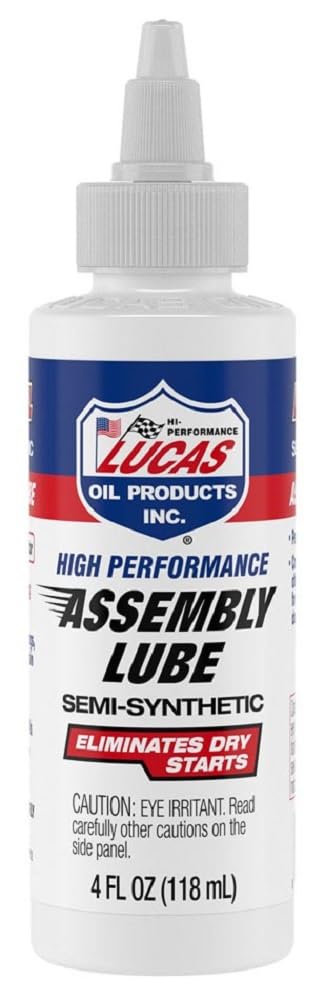 Lucas Oil 10152 High Performance Semi-Synthetic Assembly Lube, 4 Ounce (Pack of 12)