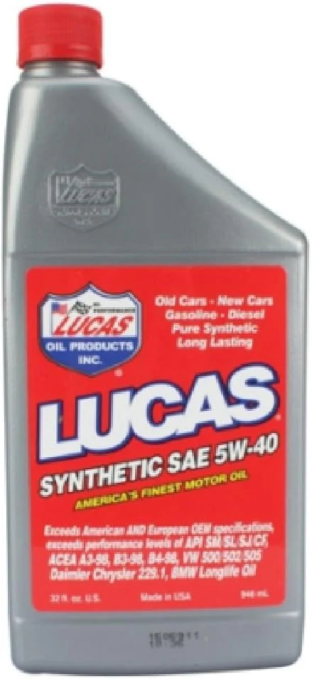 Lucas Oil 10189 SAE 5W-40 Motor Oil - 1 Quart, Pack of 6 - Image 2