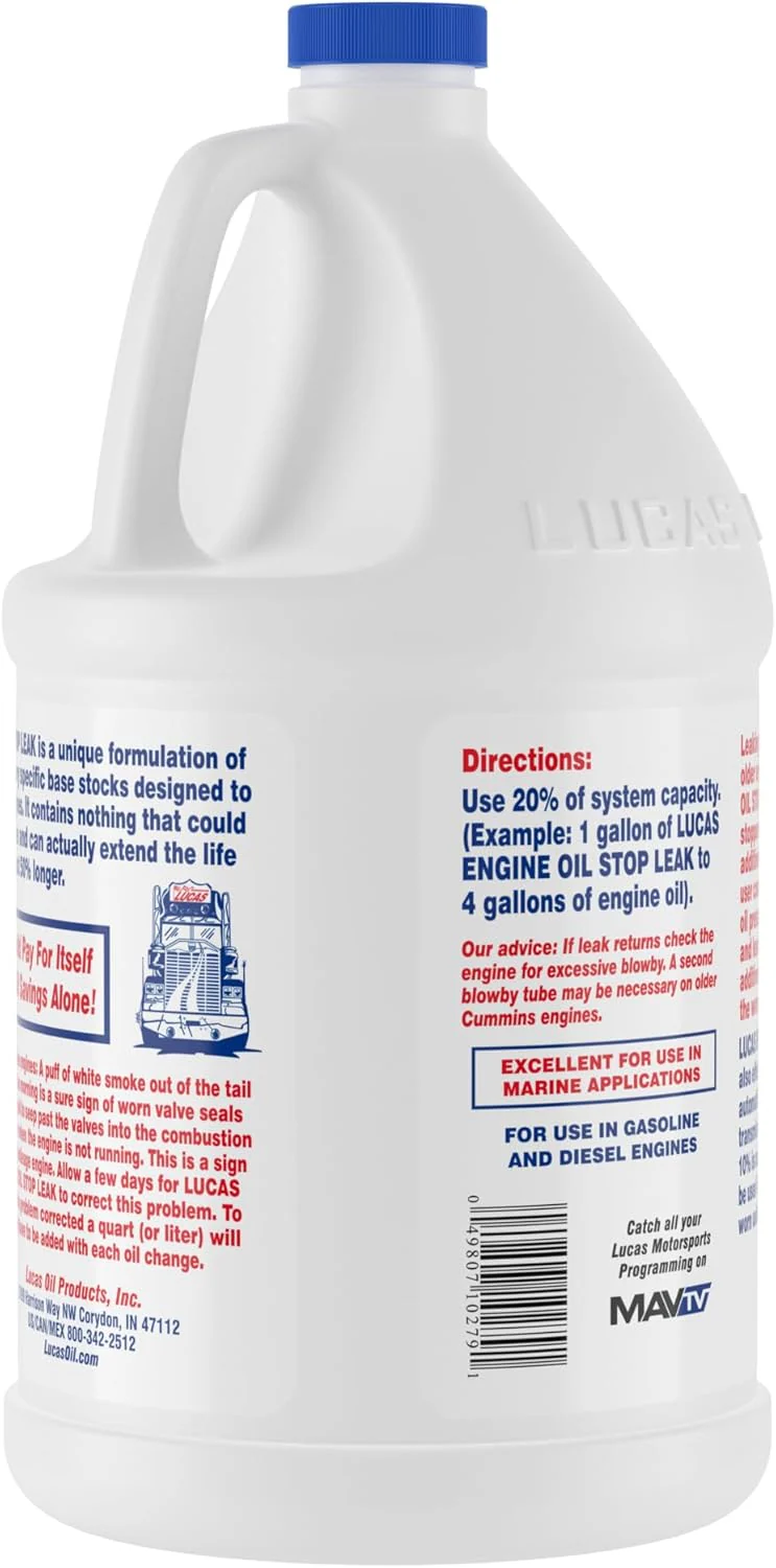 Lucas Oil 10279 Engine Oil Stop Leak - 1 Gallon - Image 3