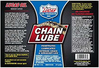 Lucas Oil 10393 Chain Lube Aerosol - 11 Ounce - Image 3