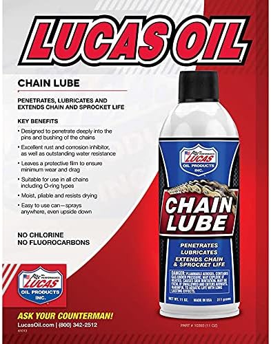 Lucas Oil 10393 Chain Lube Aerosol - 11 Ounce - Image 4