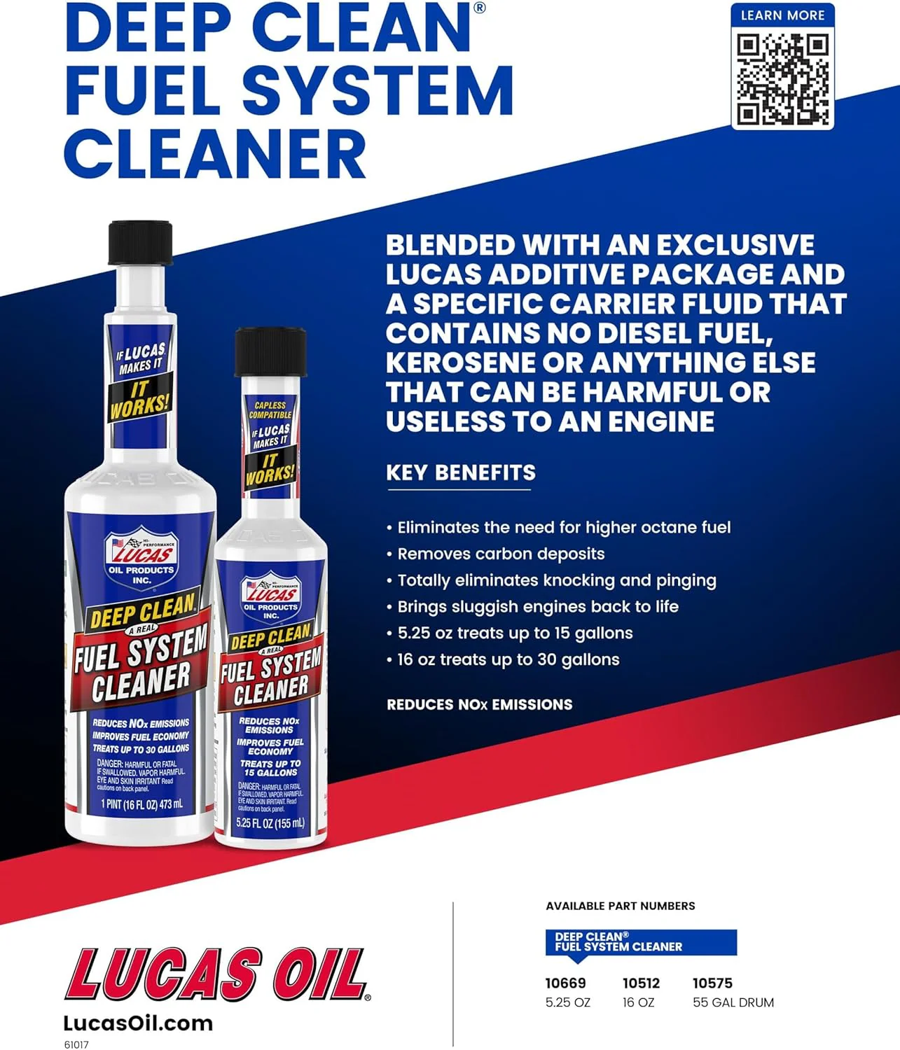 Lucas Oil 10512 Deep Clean Fuel System Cleaner, 16 oz (Pack of 12) - Image 3