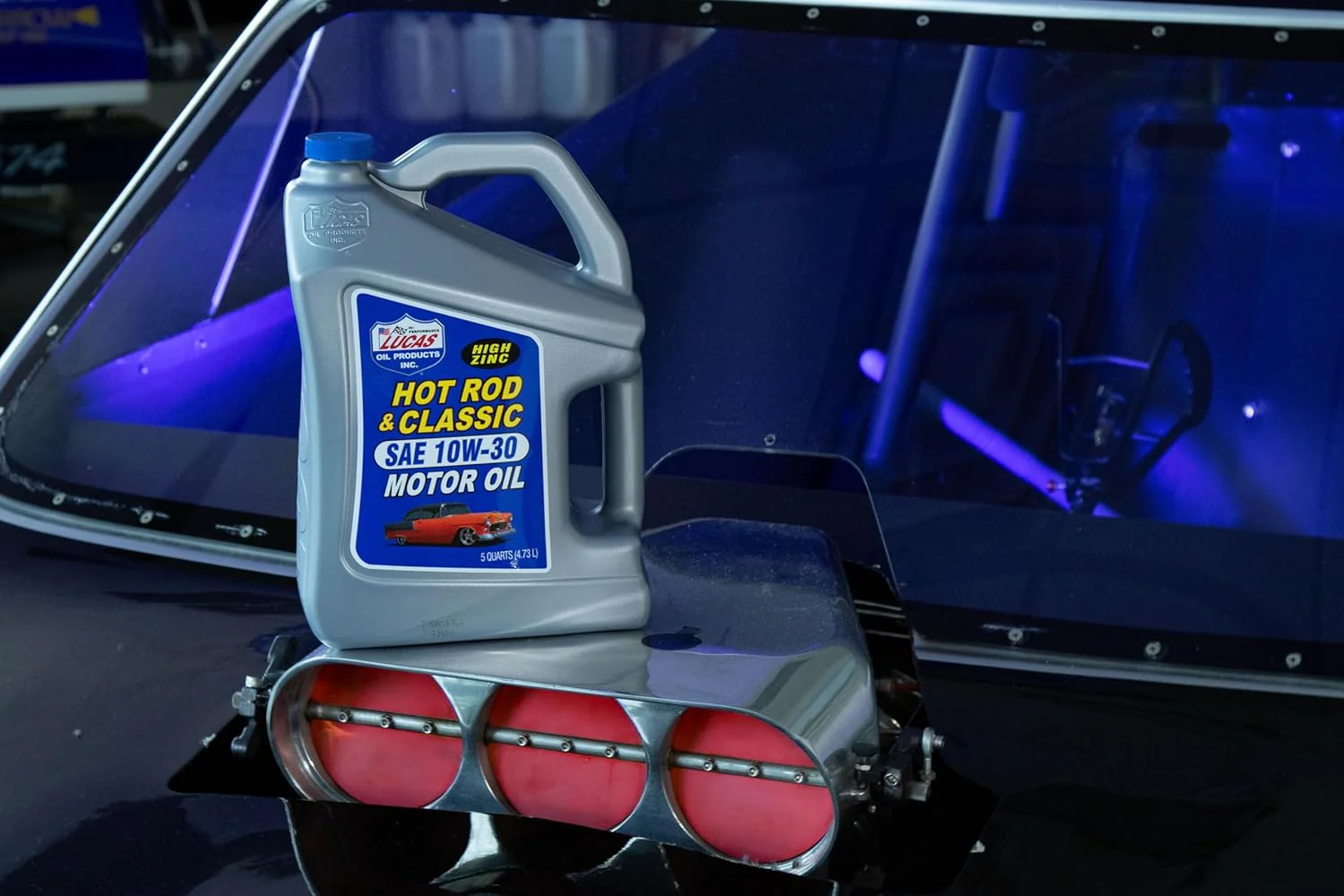 Lucas Oil 10679 Hot Rod & Classic Car SAE 10W-30 Motor Oil - 5 Quart - Image 7