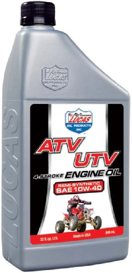 Lucas Oil 10720 Semi-Synthetic SAE 10W-40 ATV Engine Oil - 1 Quart - Image 2