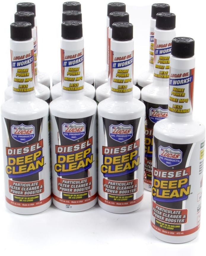 Lucas Oil 10872-12 Diesel Deep Clean Fuel Additive Case (12x16oz.), 1 Pack - Image 2