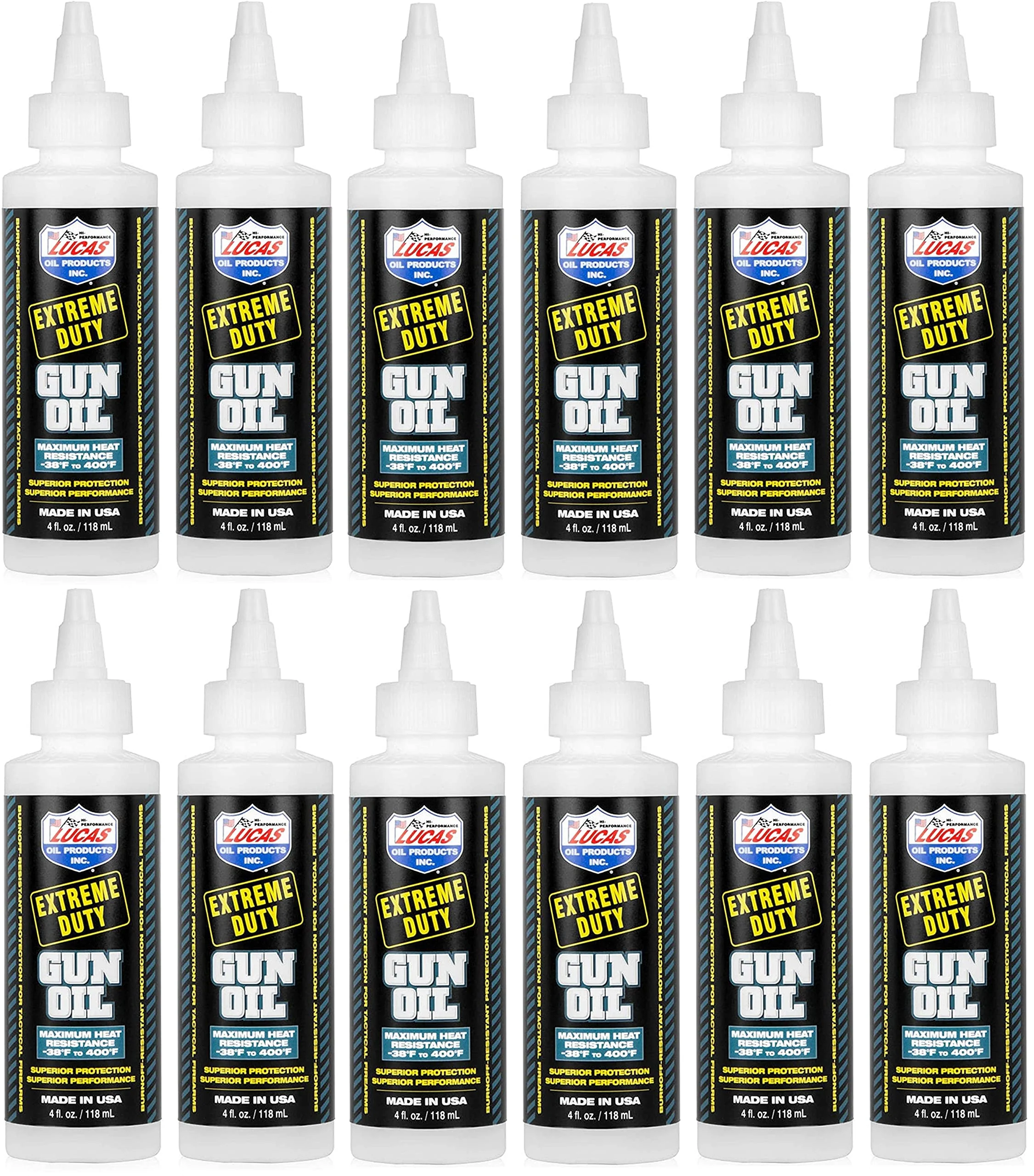 Lucas Oil 10877 Extreme Duty Gun Oil - 4 Ounces (Pack of 12)