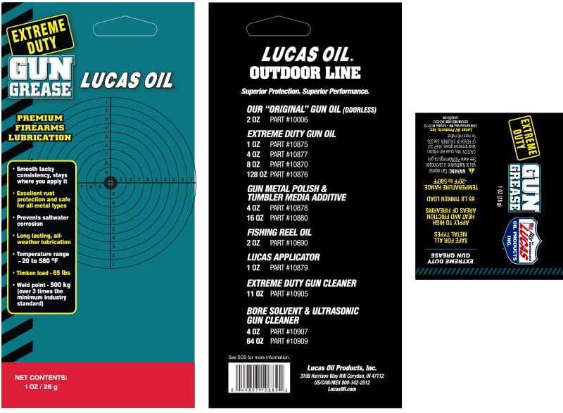 Lucas Oil 10889 Extreme Duty Gun Grease, 1 Ounce (Pack of 6) - Image 3