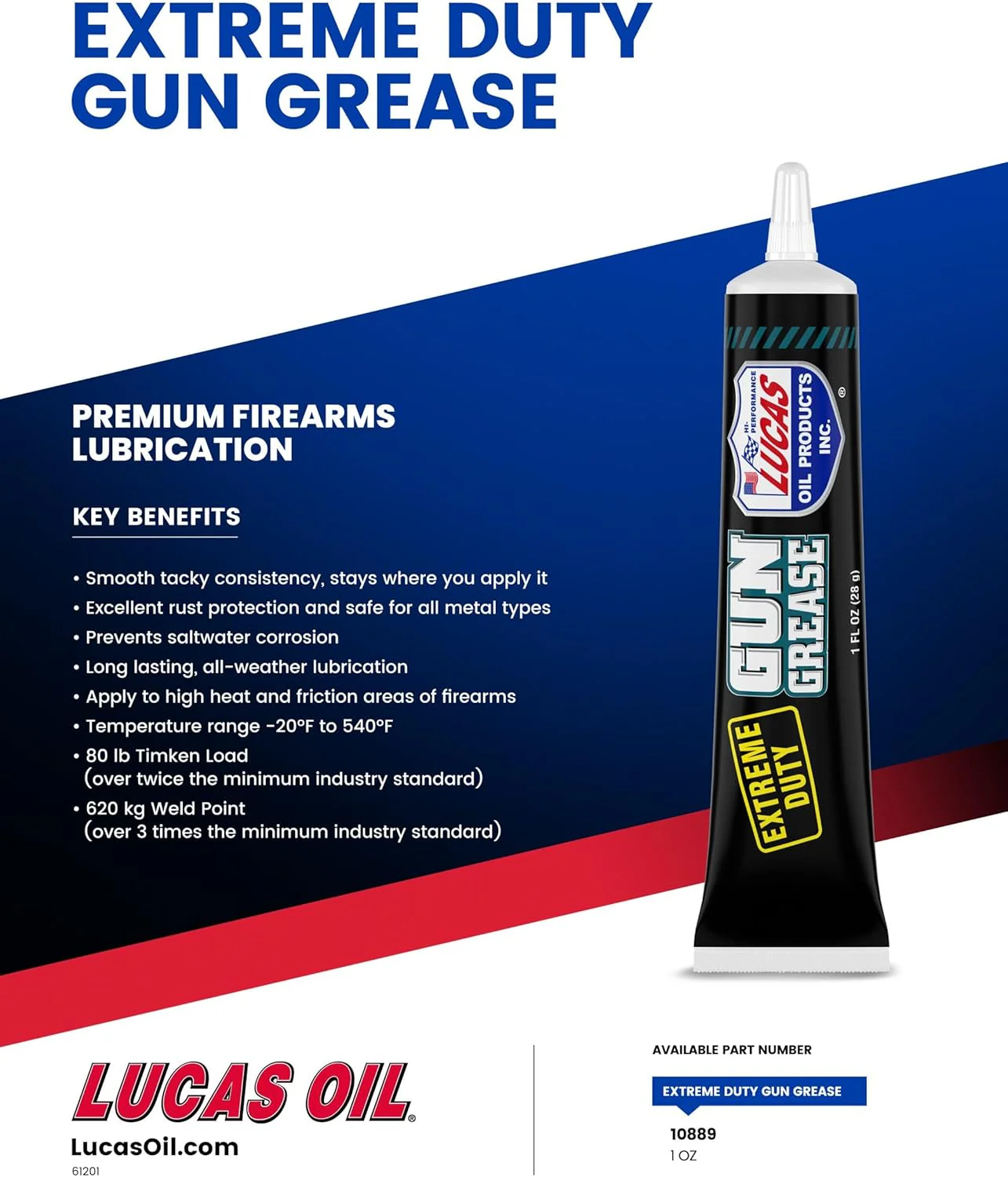 Lucas Oil 10889 Extreme Duty Gun Grease, 1 Ounce (Pack of 6) - Image 4