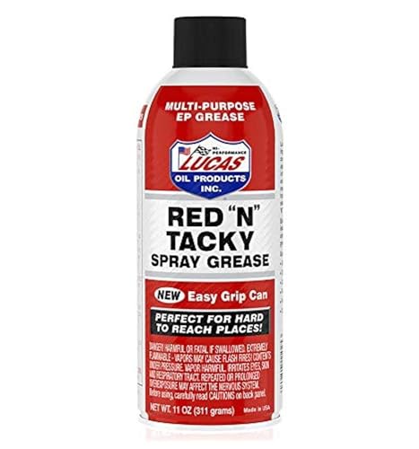 Lucas Oil 11025 Red "N" Tacky Easy Grip Aerosol Spray - 11 Ounce