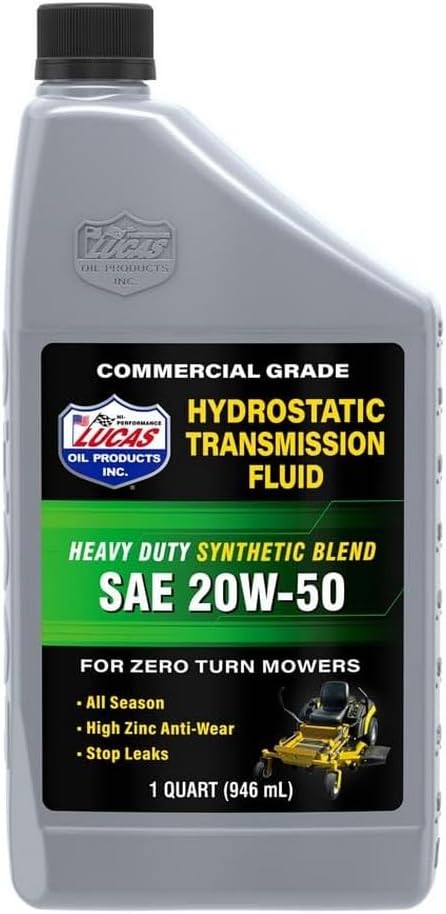 Lucas Oil 11300 Synthetic Blend SAE 20W-50 Hydrostatic Transmission Fluid - 1 Quart - Image 2
