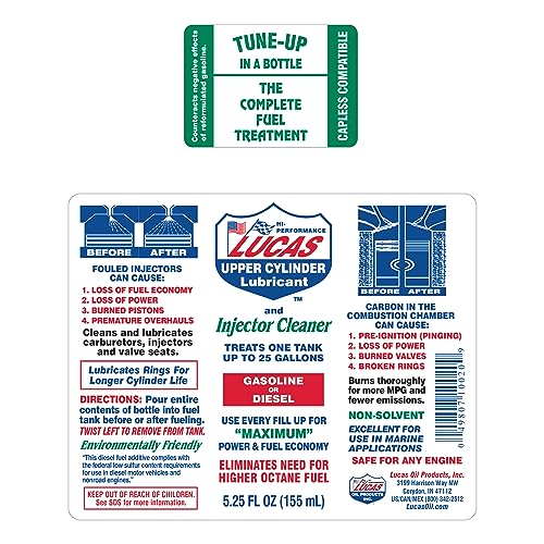Lucas Oil LUC10020 Fuel Treatment - 5.25 Oz, multi-colored - Image 3