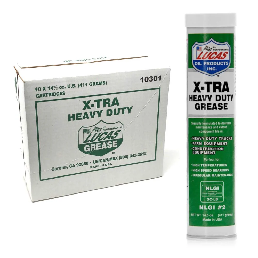 Lucas X-Tra Lithium Grease 14.5 oz. Cartridge (Pack of 10) - Image 2