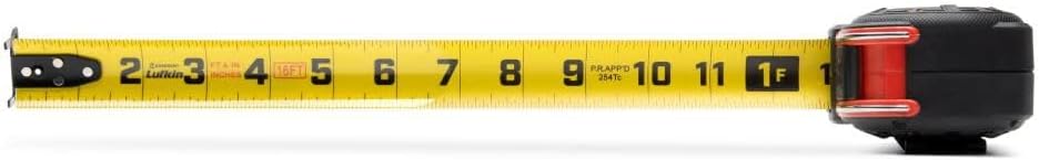 Lufkin 16-inch Shockforce G2 Tape Measure, L1216-02, Cylindrical Lock, Alloy Steel Blade and Case, 3x Blade Life, Diamond-Coated End Hook 16' - Image 6