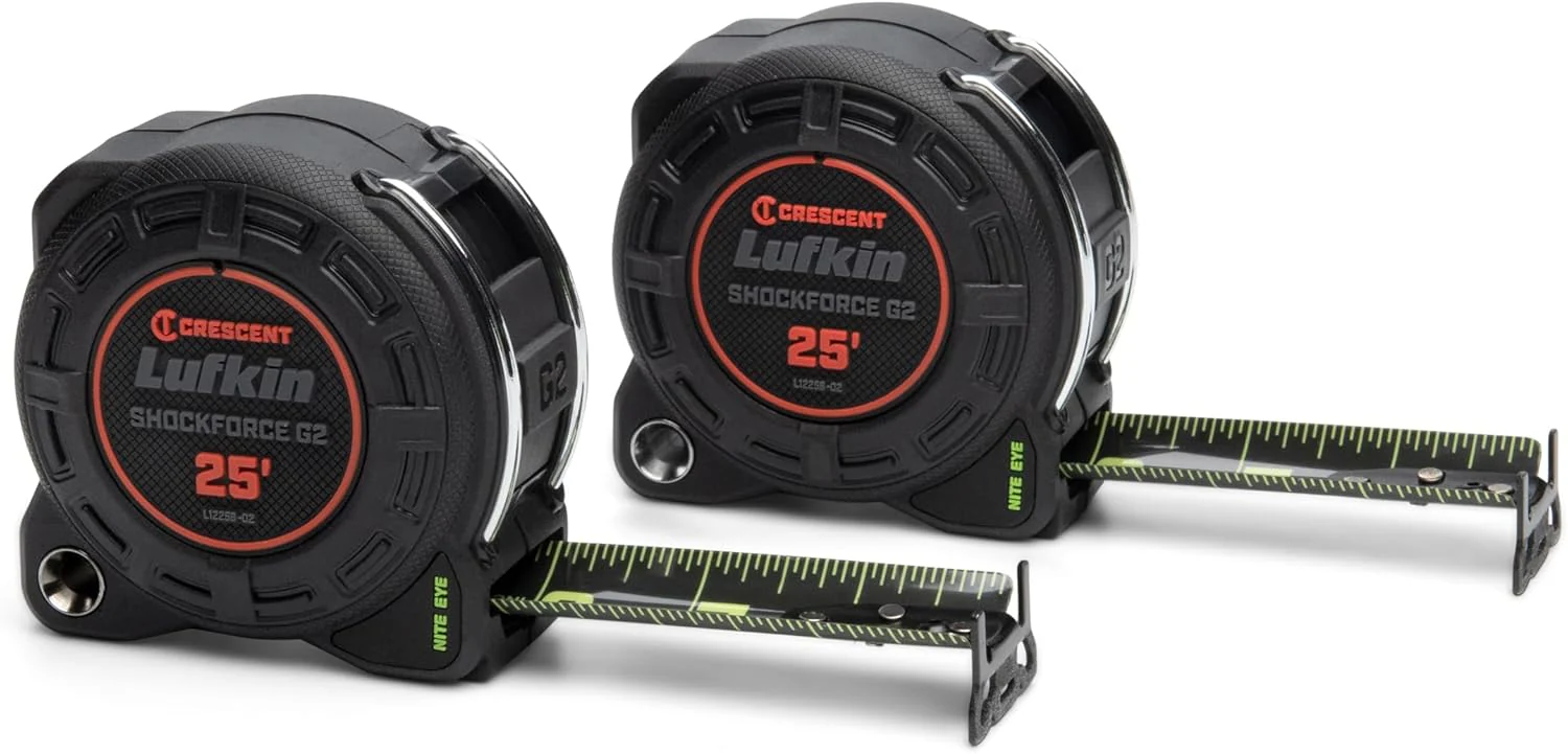 Lufkin Crescent Shockforce G2 25-ft Nite Eye, 2 Pack Tape Measure Set - L1225BSET2V-02 - Image 3