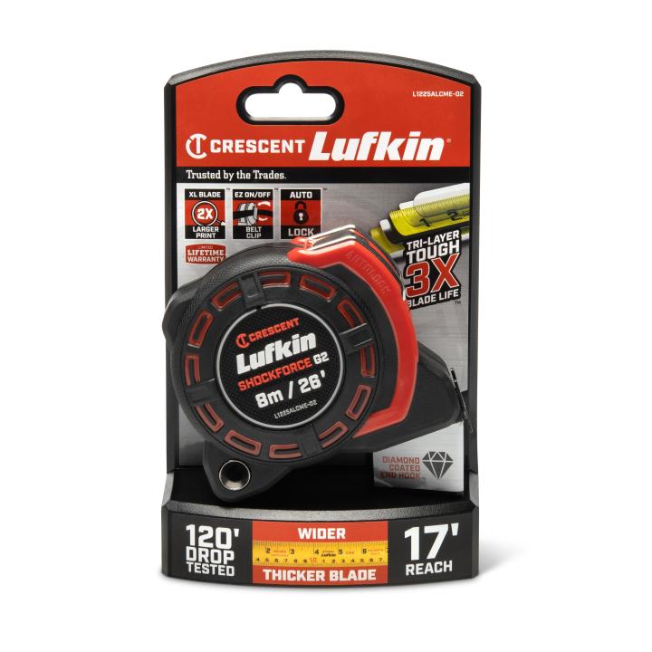 Crescent Lufkin Shockforce G2 Auto lock Tape Measure 1-1/4" x 8m/26' - Image 3