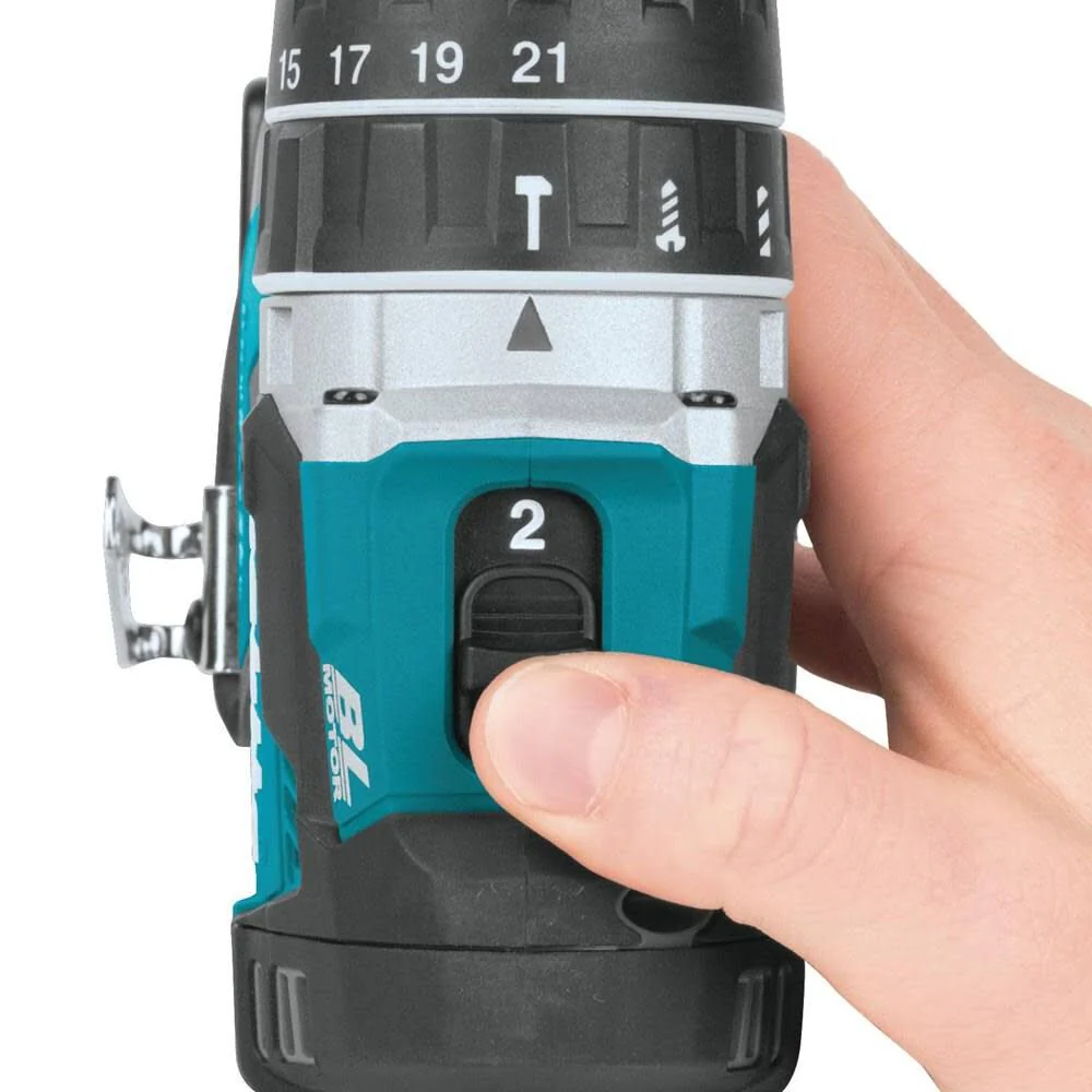 Makita 18V LXT Lithium‑Ion Compact Brushless Cordless 1/2" Hammer Driver‑Drill - Image 6