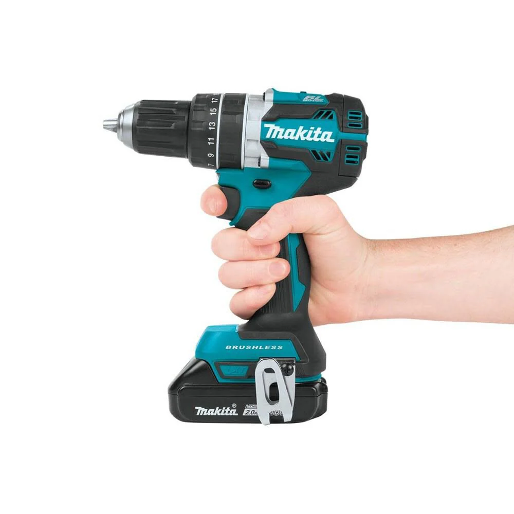 Makita 18V LXT Lithium‑Ion Compact Brushless Cordless 1/2" Hammer Driver‑Drill - Image 7