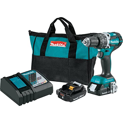 Makita 18V LXT Lithium‑Ion Compact Brushless Cordless 1/2" Hammer Driver‑Drill