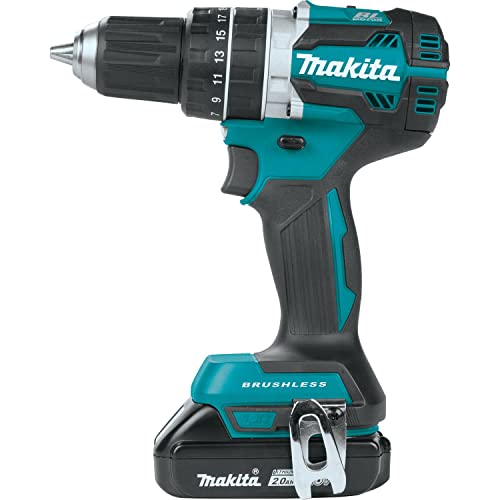 Makita 18V LXT Lithium‑Ion Compact Brushless Cordless 1/2" Hammer Driver‑Drill - Image 3