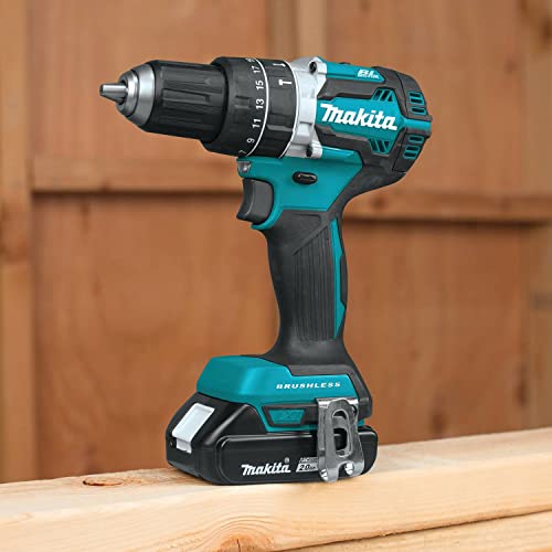 Makita 18V LXT Lithium‑Ion Compact Brushless Cordless 1/2" Hammer Driver‑Drill - Image 5