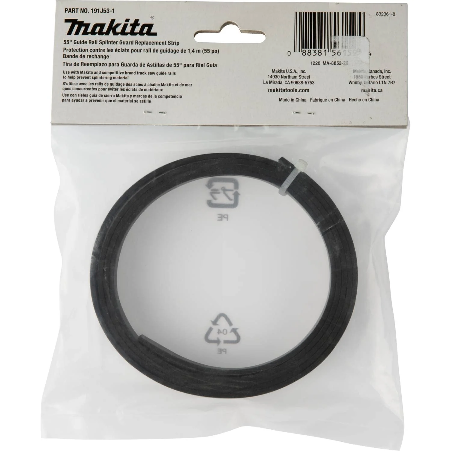 Makita (191J53-1) 55" Guide Rail Splinter Guard Replacement Strip - Image 5