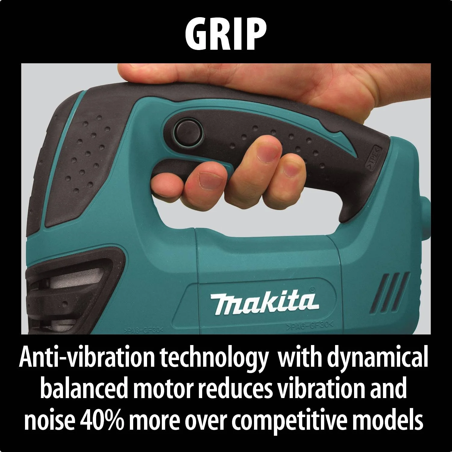 Makita 4350FCT - Top Handle Jig Saw, tool-less, L.E.D. Light, 800-2,800 SPM, var. spd., orbital, case - Image 4