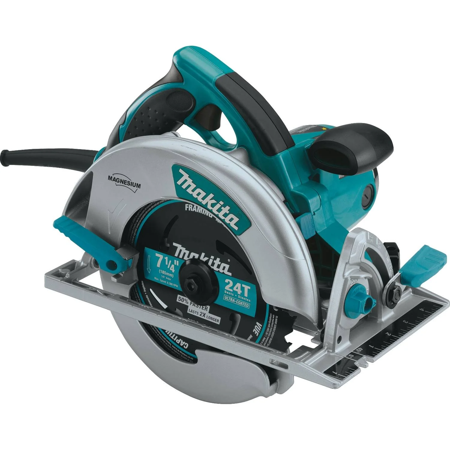 Makita 5007MGA - 7-1/4" Magnesium Circular Saw, 15 AMP, L.E.D. Light, electric brake, case - Image 3