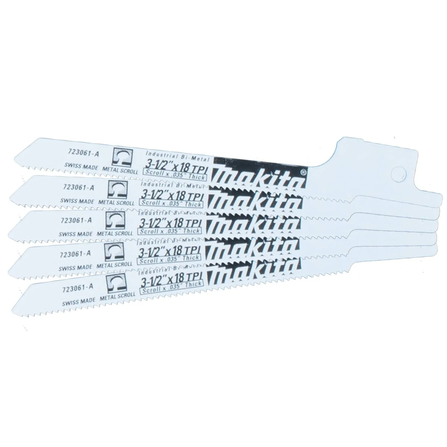Makita 3-1/2 in. Metal Cutting Recipro Saw Blade, 18TPI, 5/pk