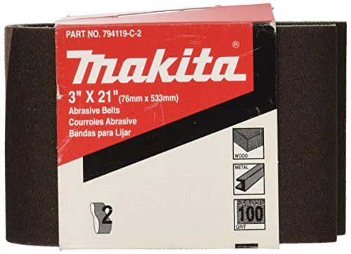 Makita 794119-D-2 120 Grit Abrasive Belt, 2-Pack