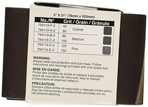 Makita 794119-E-2 3X21 Abrasive Belt #150, 2-Pack - Image 2
