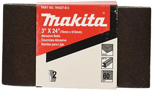 Makita 794237-F-2 Sanding Belt #150, 3-Inch by 24-Inch, 2-Pack