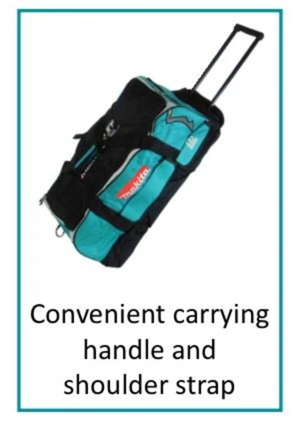 Makita (831269-3) Large LXT Tool Bag With Wheel for Cordless 18V - Image 2