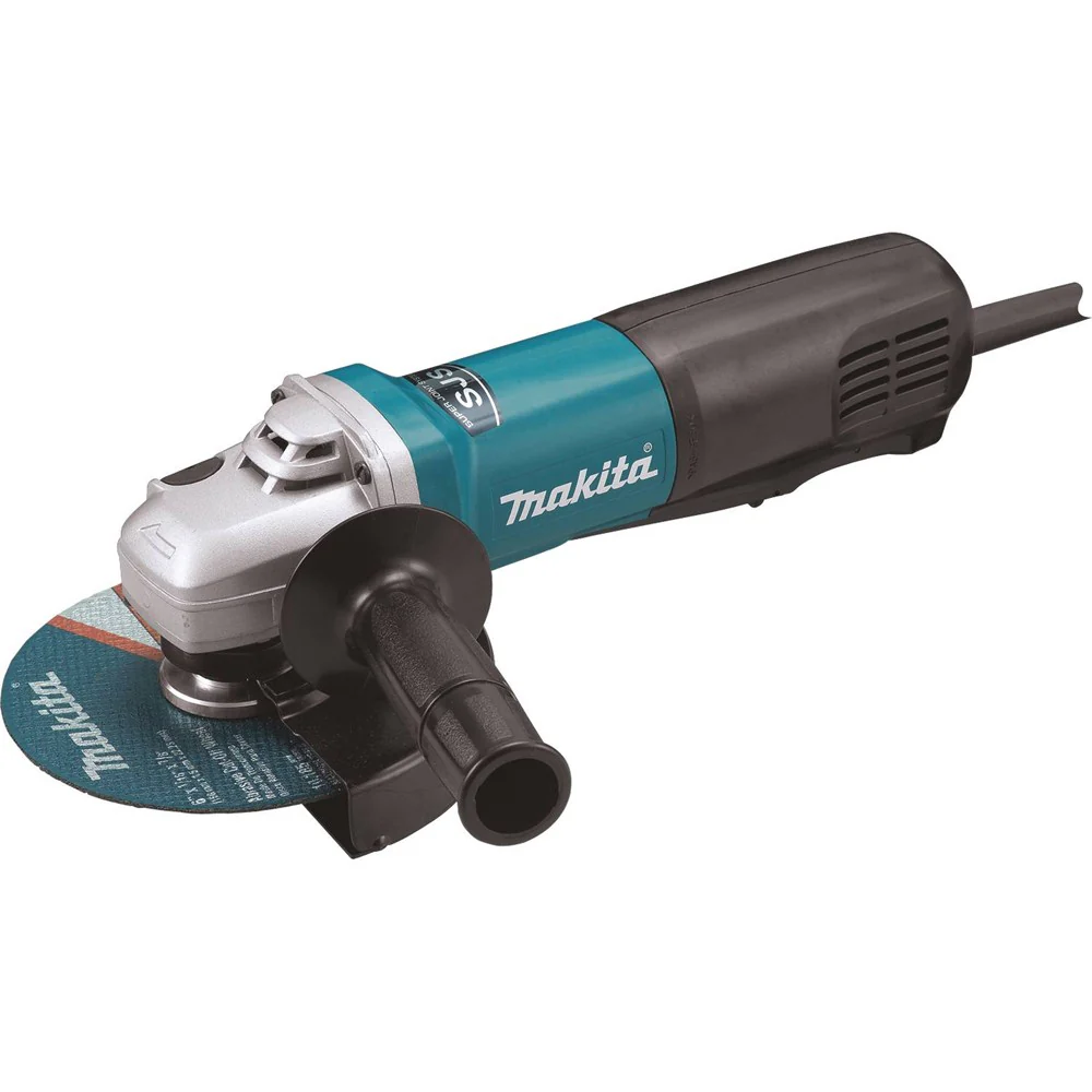 Makita 9566PC - 6" SJS Paddle Switch Angle Grinder, 13 AMP, 9,000 RPM, 5/8"-11, lock-off, no lock-on