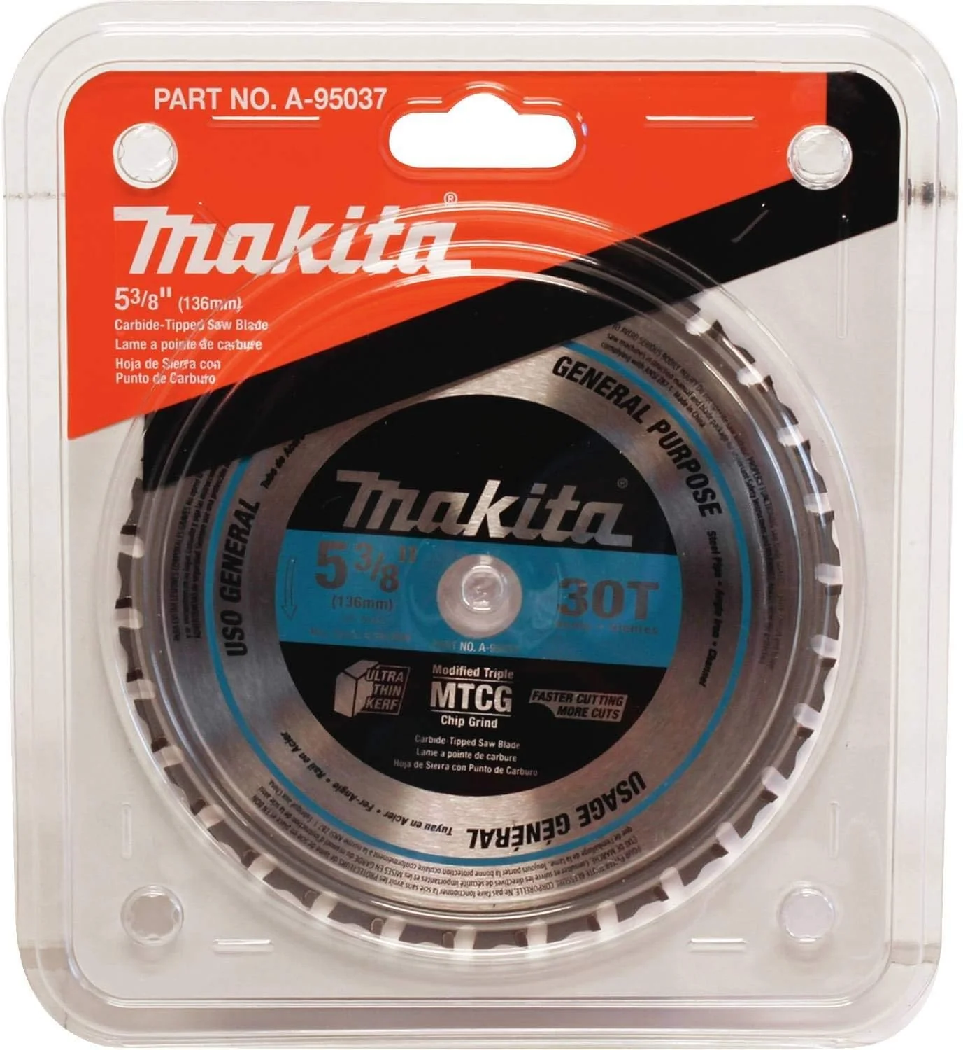 Makita A-95037 TCT Saw Blade 5-3/8-inch by 5/8-inch by 30T - Image 3